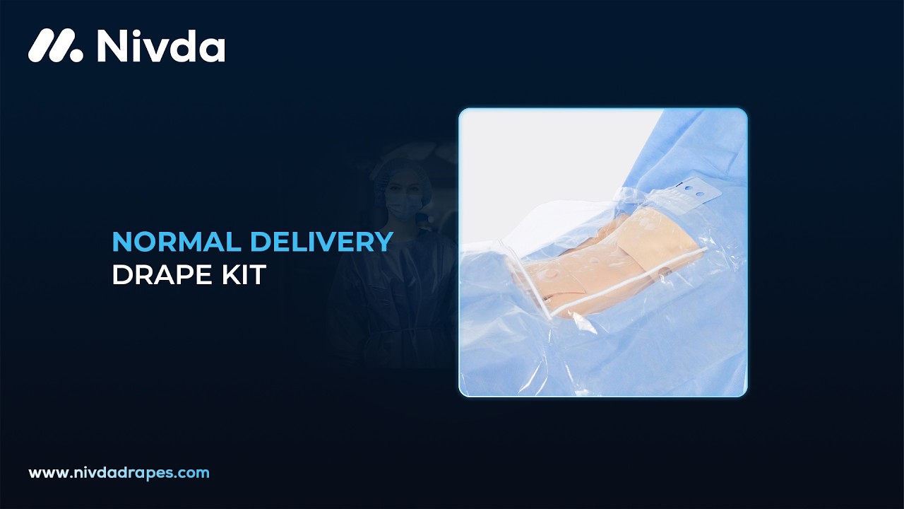 Nivda Normal Delivery Drape Pack | Normal Delivery Drape Kit | Gynecology Surgery Drape Set