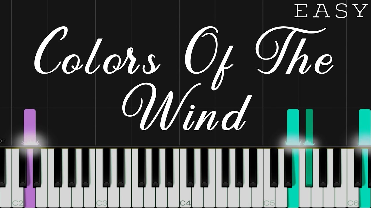 Colors Of The Wind - Pocahontas | EASY Piano Tutorial | Arranged By Dan Coates