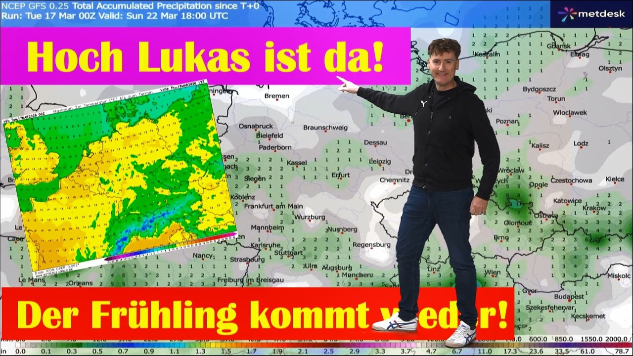 Hoch Lukas bringt den Frühling: Sonne ab Mittwoch, regional über 15°C! WHATSAPP-KANAL FOLGEN!