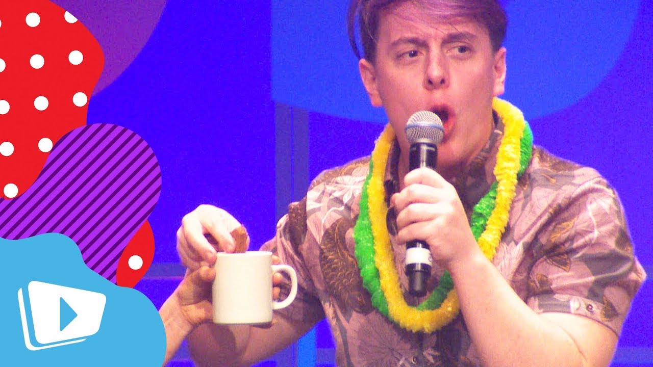 Thomas Sanders First Tim Tam Slam and Learns Aussie Slang