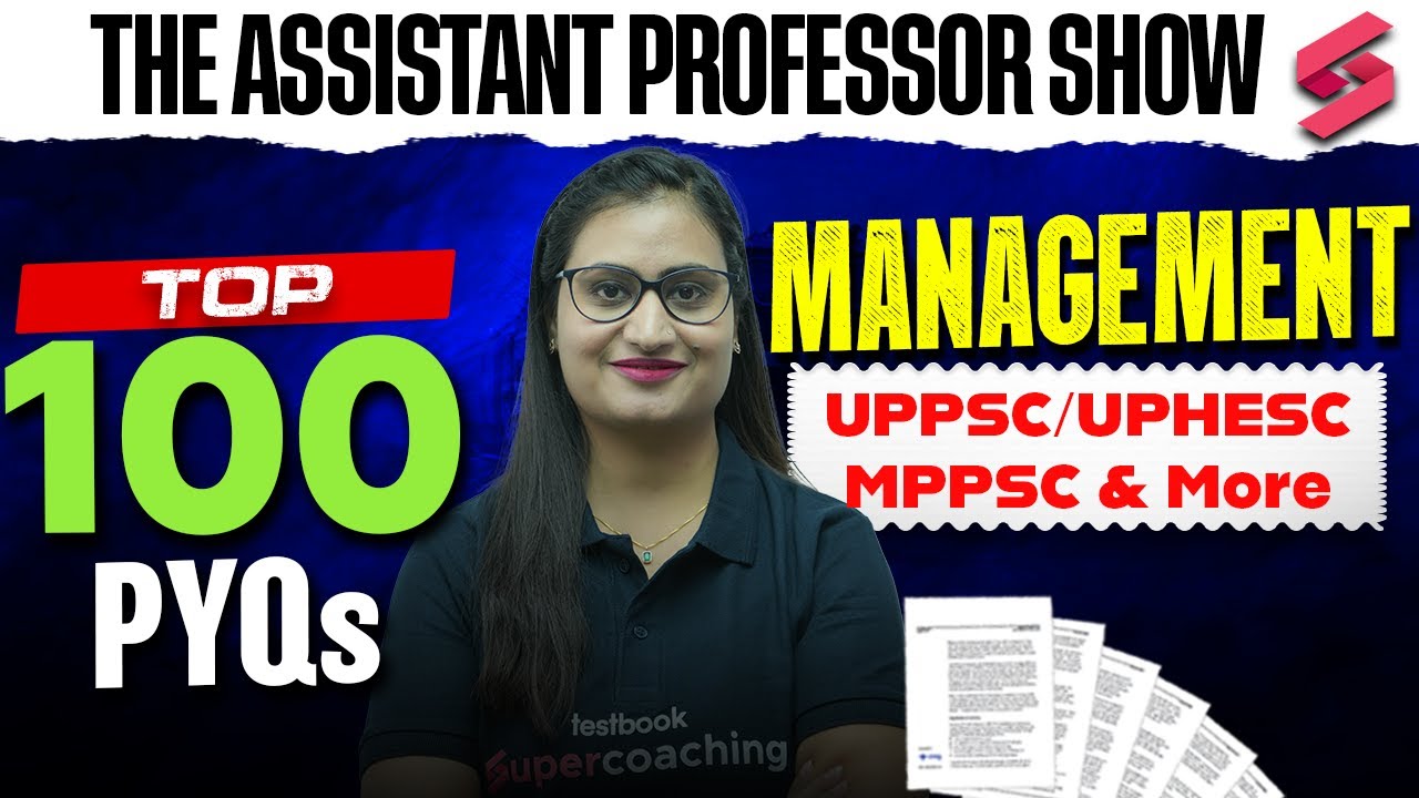 UPPSC/UPHESC/MPPSC Management Classes 2026 | UPPSC/UPHESC/MPPSC Management PYQs By Monika Mam