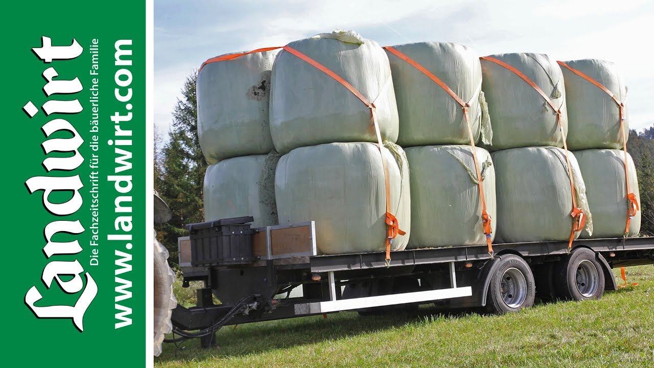 Rundballen sicher transportieren | landwirt.com