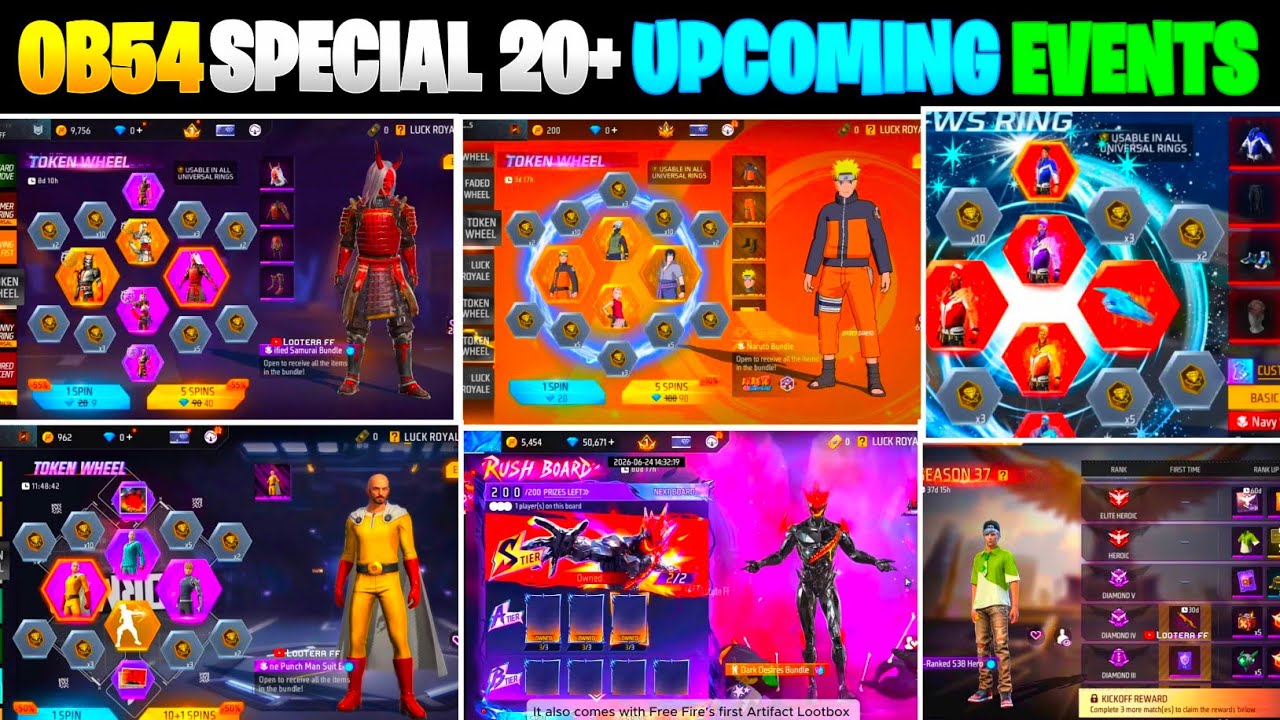 💥Upcoming Events 2026 Free Fire | Free Fire New Event | Free Fire New Update