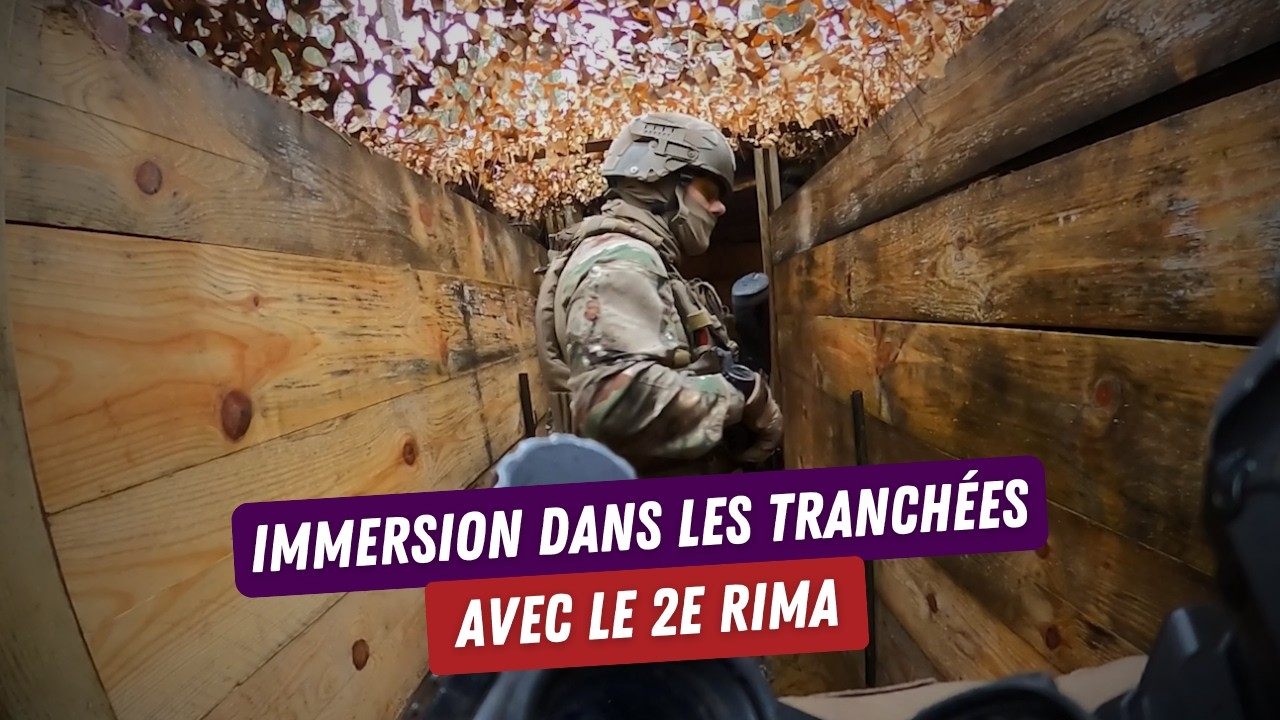Immersion dans les tranchées avec le 2e RIMA, lors d’un assaut