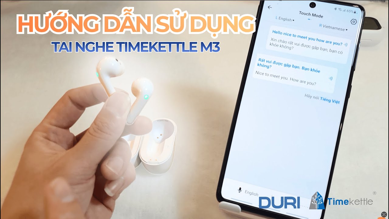 Giới Thiệu V&agrave; Hướng Dẫn Sử Dụng Tai Nghe Phi&ecirc;n Dịch Timekettle M3