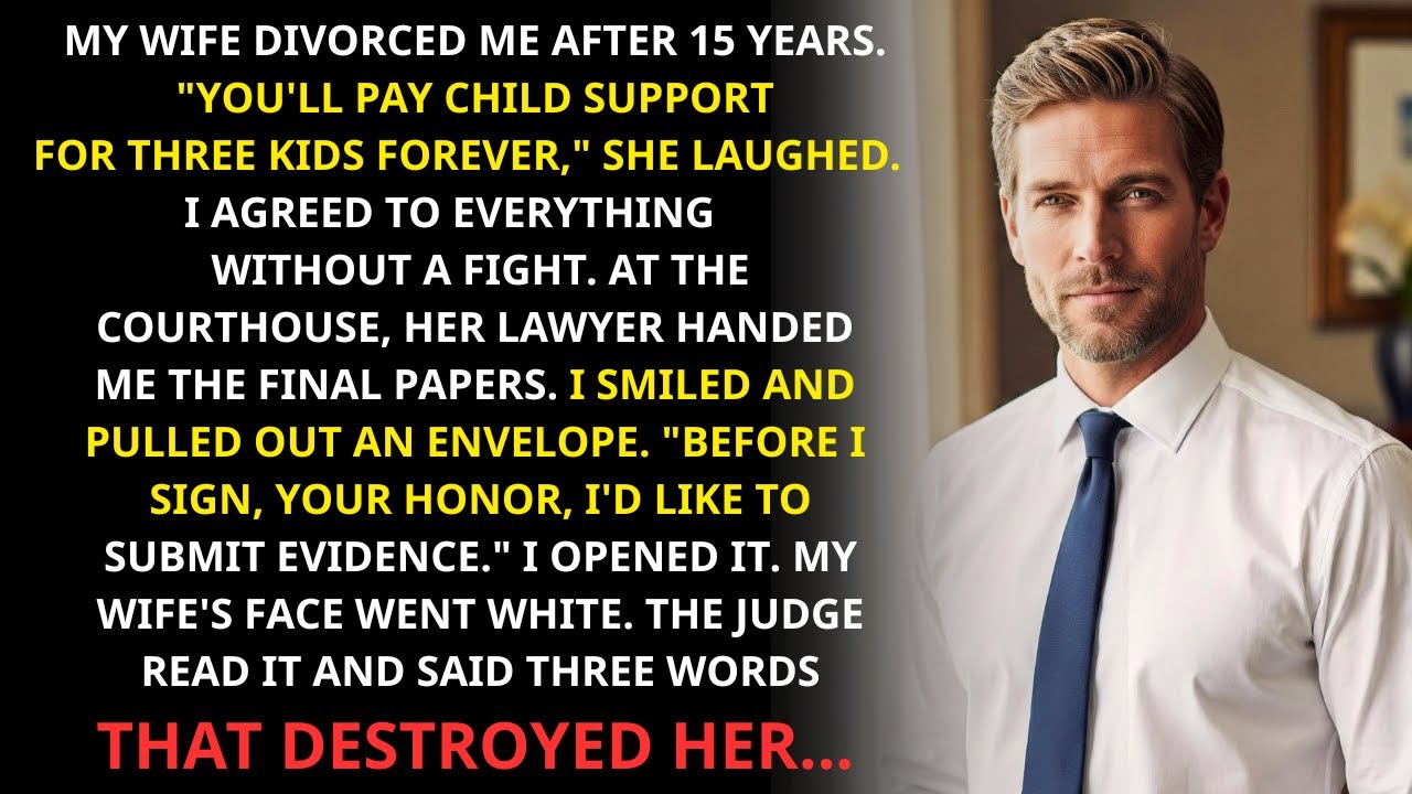 Wife Demanded Child Support For 3 Kids. At The Courthouse I Opened An Envelope. Her Face Went White.