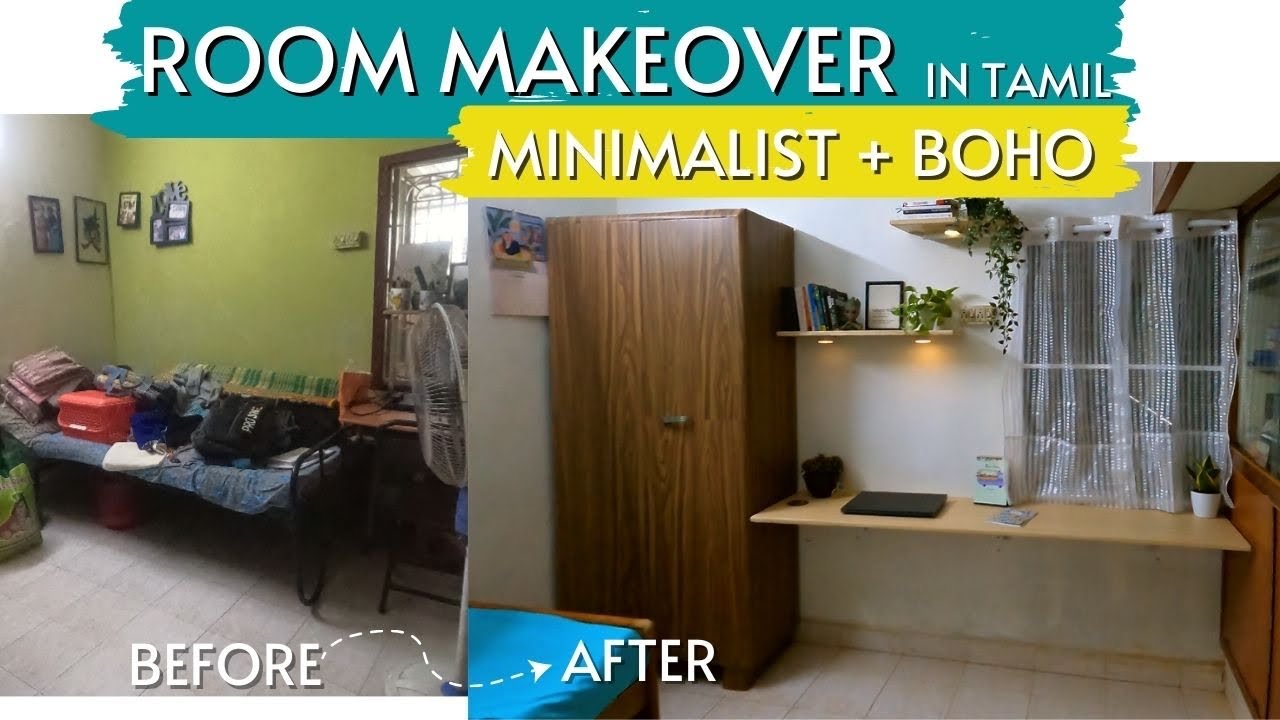 Bedroom makeover for small rooms in tamil || Minimalistic, Functional & Aesthetic