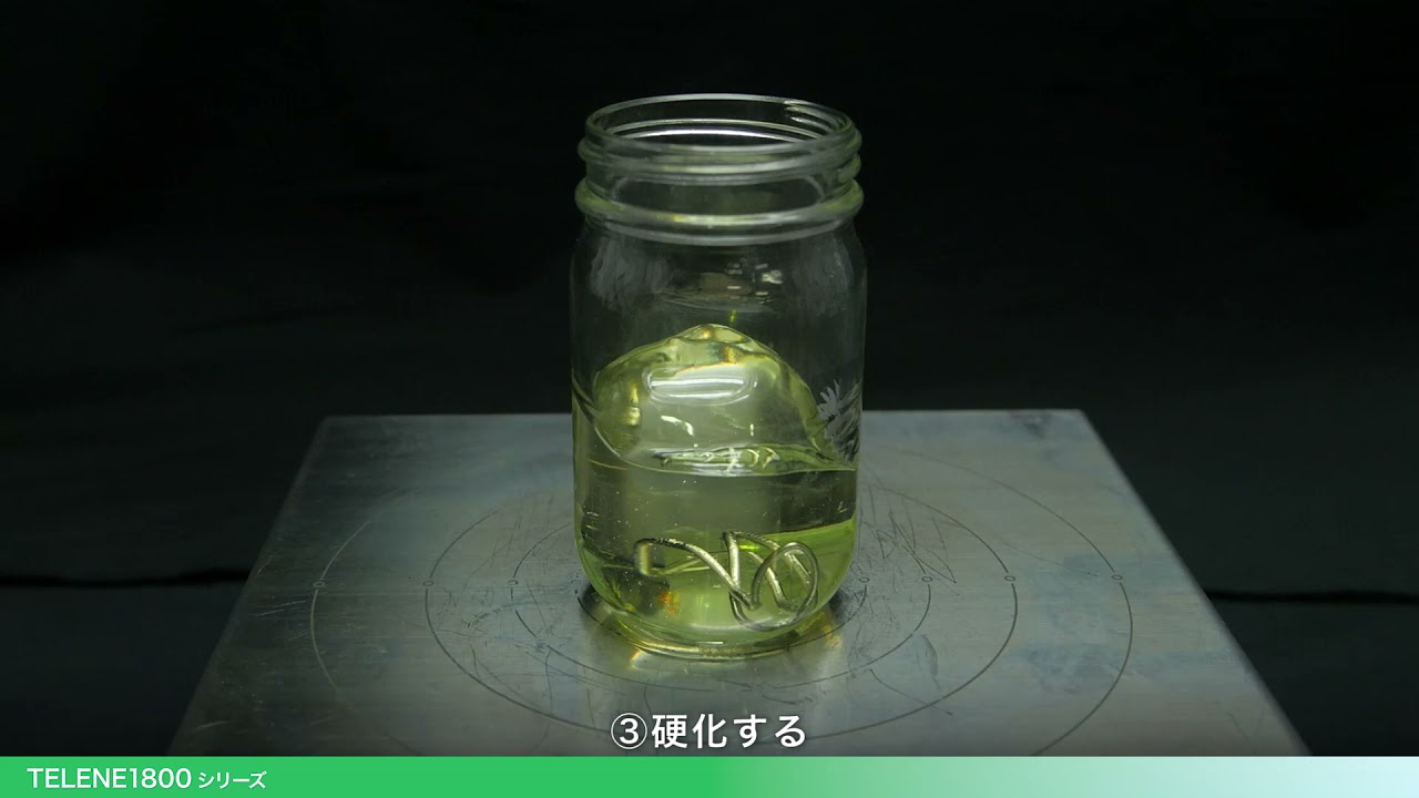 DCP樹脂（TELENE®）の硬化挙動とμmオーダーの隙間への注入