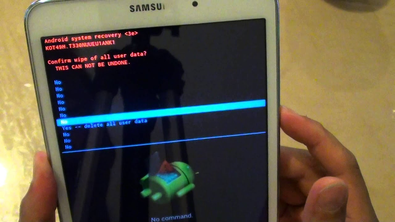 Samsung Galaxy Tab 4: как сбросить забытый пароль