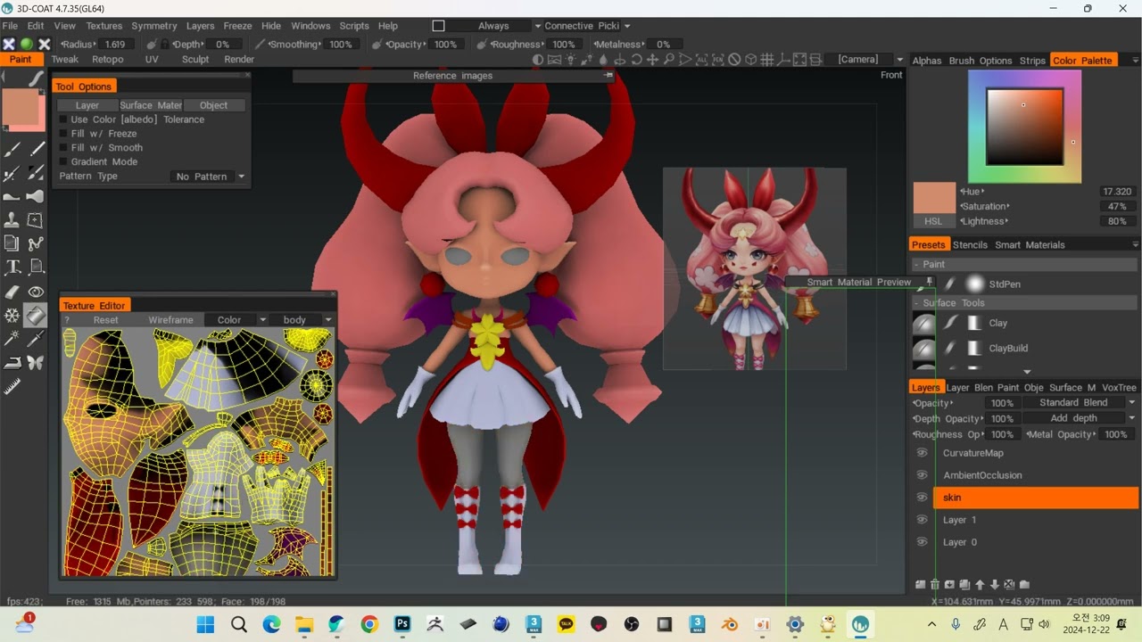 3D Coat활용해서 손맵하기 - Hand Painting Texture 제작