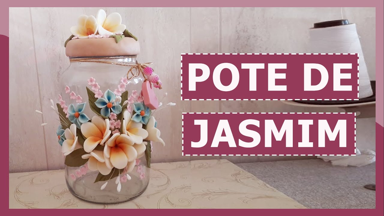 Pote de Jasmim | Biscuit | Porcelana Fria | Artes da Célia