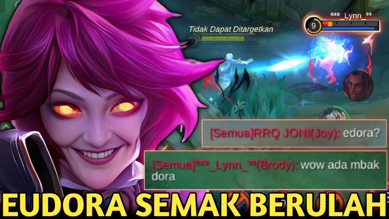 EUDORA MODE SEMAK BERULAH! BIKIN SEMUA MUSUH KETAKUTAN KENCING CELANA! NONGOL DIKIT BEDA ALAM! MLBB