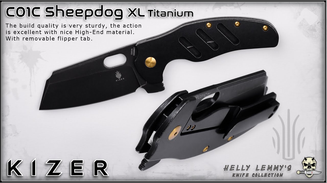 Kizer C01C Sheepdog XL Titanium Ki5488A1