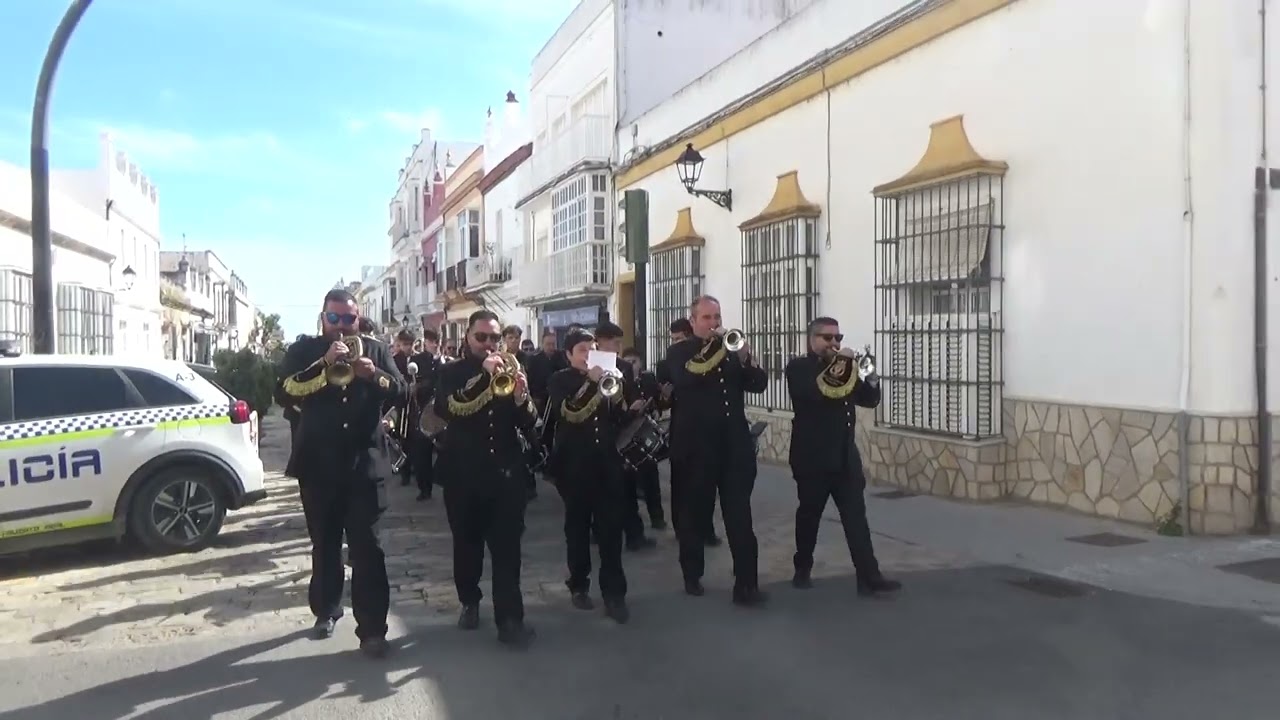 Llegada de BM Pedro Álvarez Hidalgo a la Iglesia San Sebastian, Puerto Real 2025