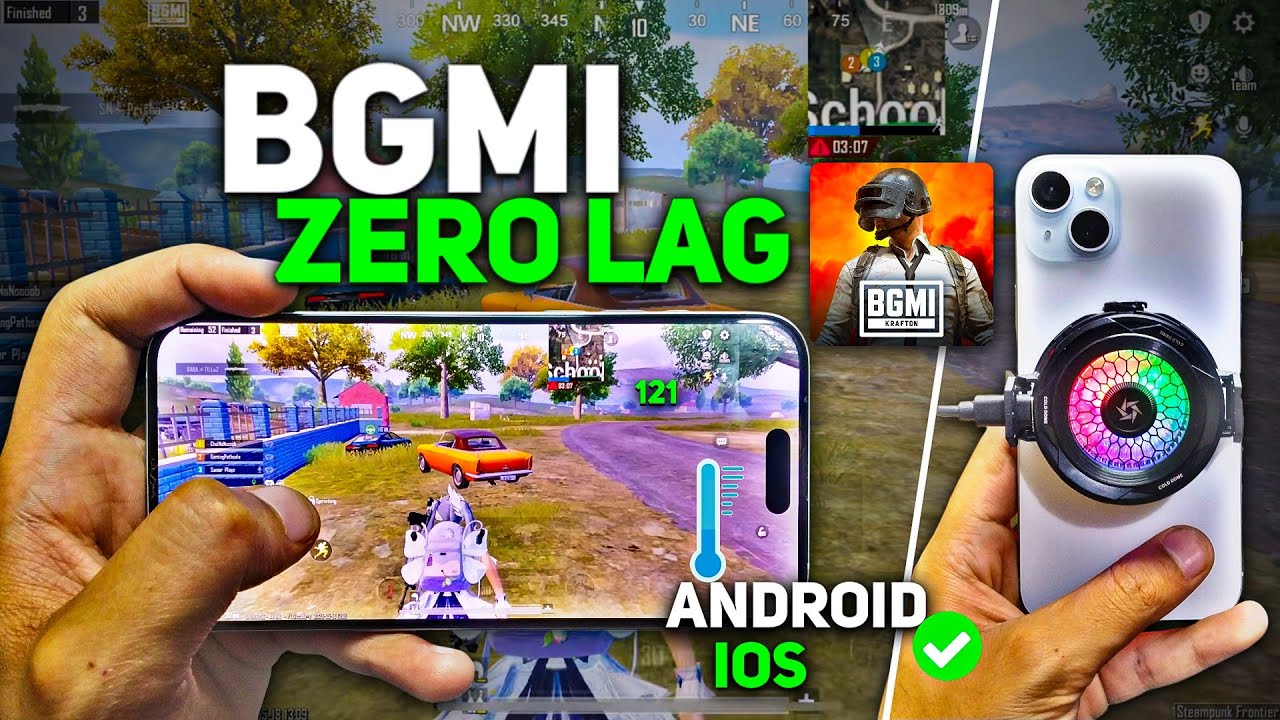 How to Fix BGMI Lag on Android/iOS | Phone Cooler Solution | Best Cooler for BGMI