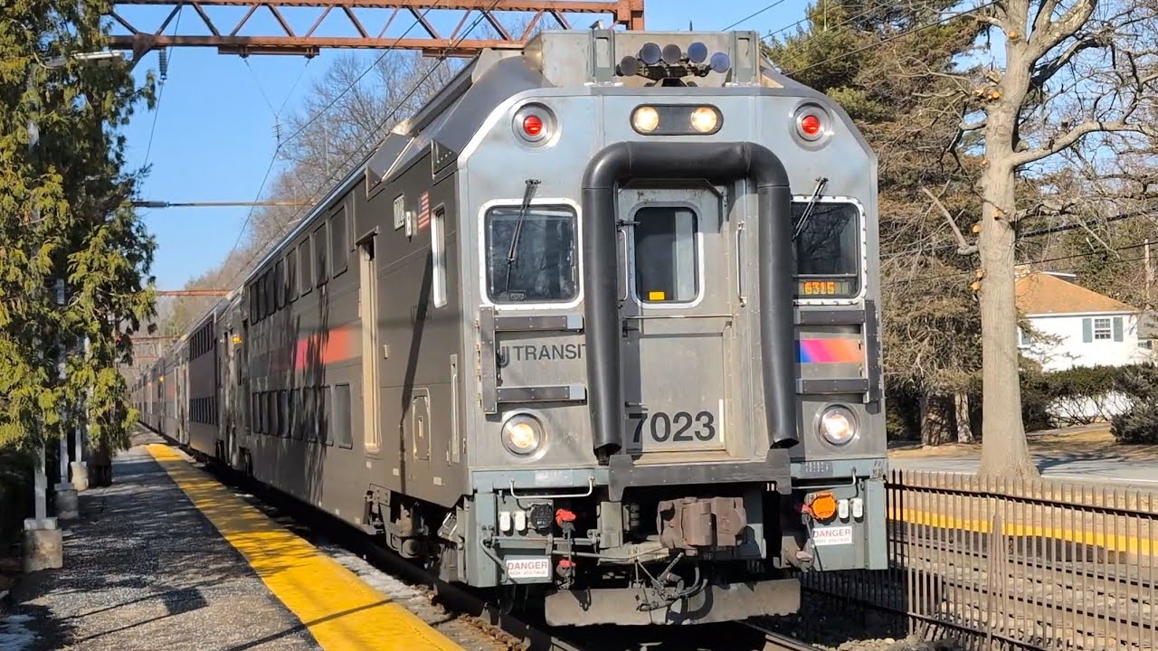 Railfanning NJ Transit at Short Hills 2-24-25: Cab Car 7023 C5A-CWP horn & 1319 Lackawanna Railroad!