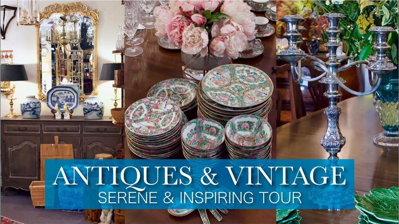 CLASSIC LUXURY HOME Antiques Vintage Interior Design Shop Walking Tour! Elegant Decor French Asian +
