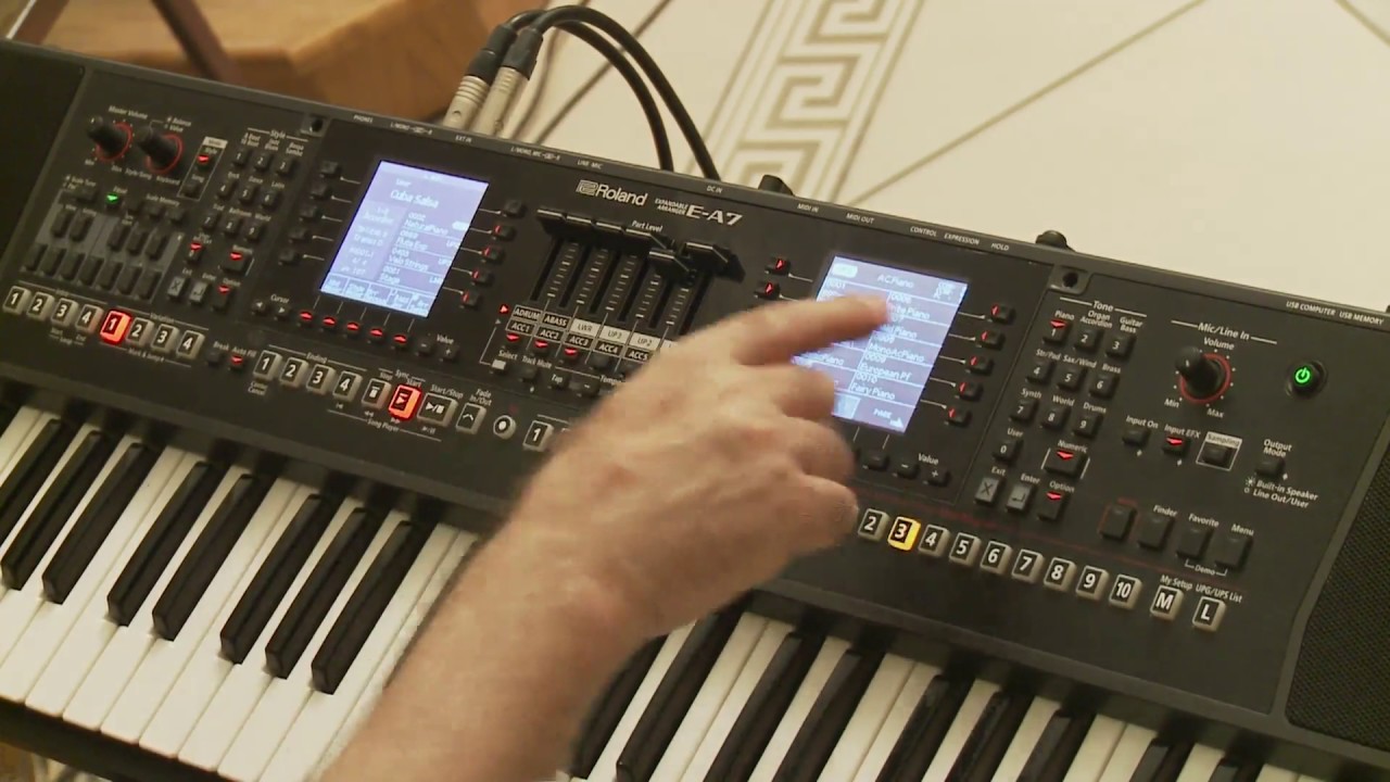 Roland E-A7 One Touch With Tony Maraashly