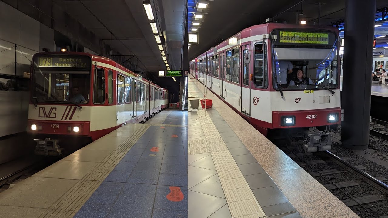 Stadtbahn Duisburg & Düsseldorf U79 Duisburg Meiderich Bahnhof - Düsseldorf Hauptbahnhof B80C/B80D