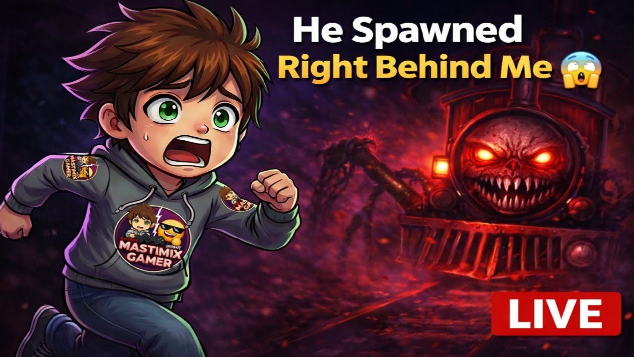 He Spawned Right Behind Me 😱 | Choo-Choo Charles LIVE #gaming #shortslive