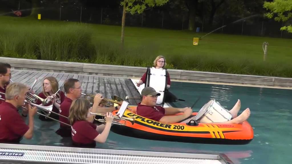 cold water challenge Musikverein Holthausen - Biene