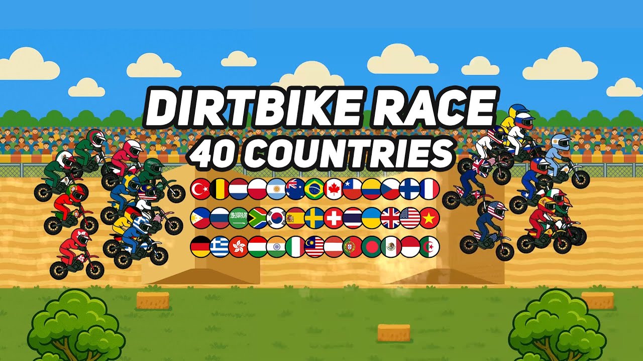 Dirt Bike Race Action – Conquer 40 Countries!
