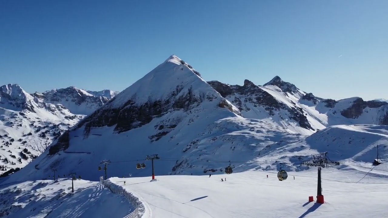 Skiing in Obertauern, February 2023, ski slope 1a