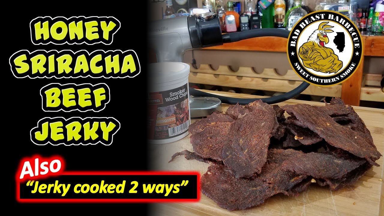 Honey Sriracha Beef Jerky In the Dehydrator and Oven - How To