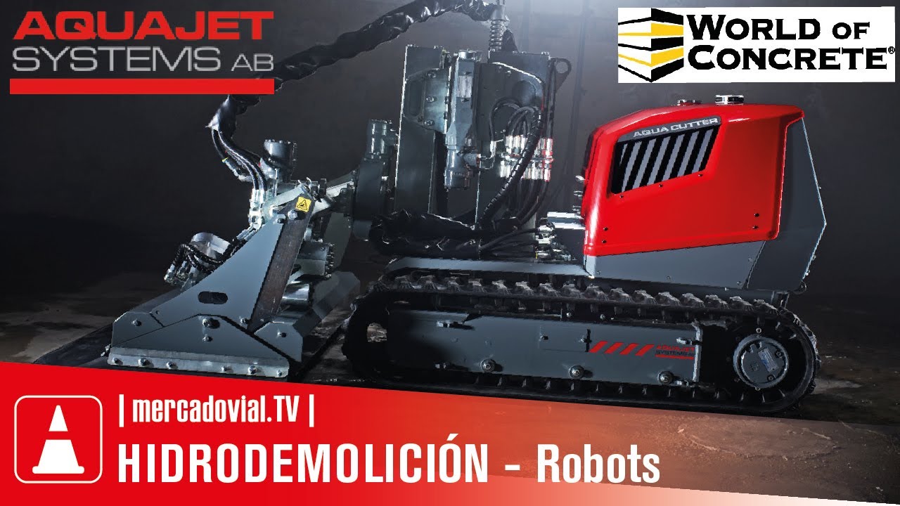 Robots de Hidrodemolición Aquajet Systems Modelo AquaCutter | Brokk Group | World of Concrete 2020