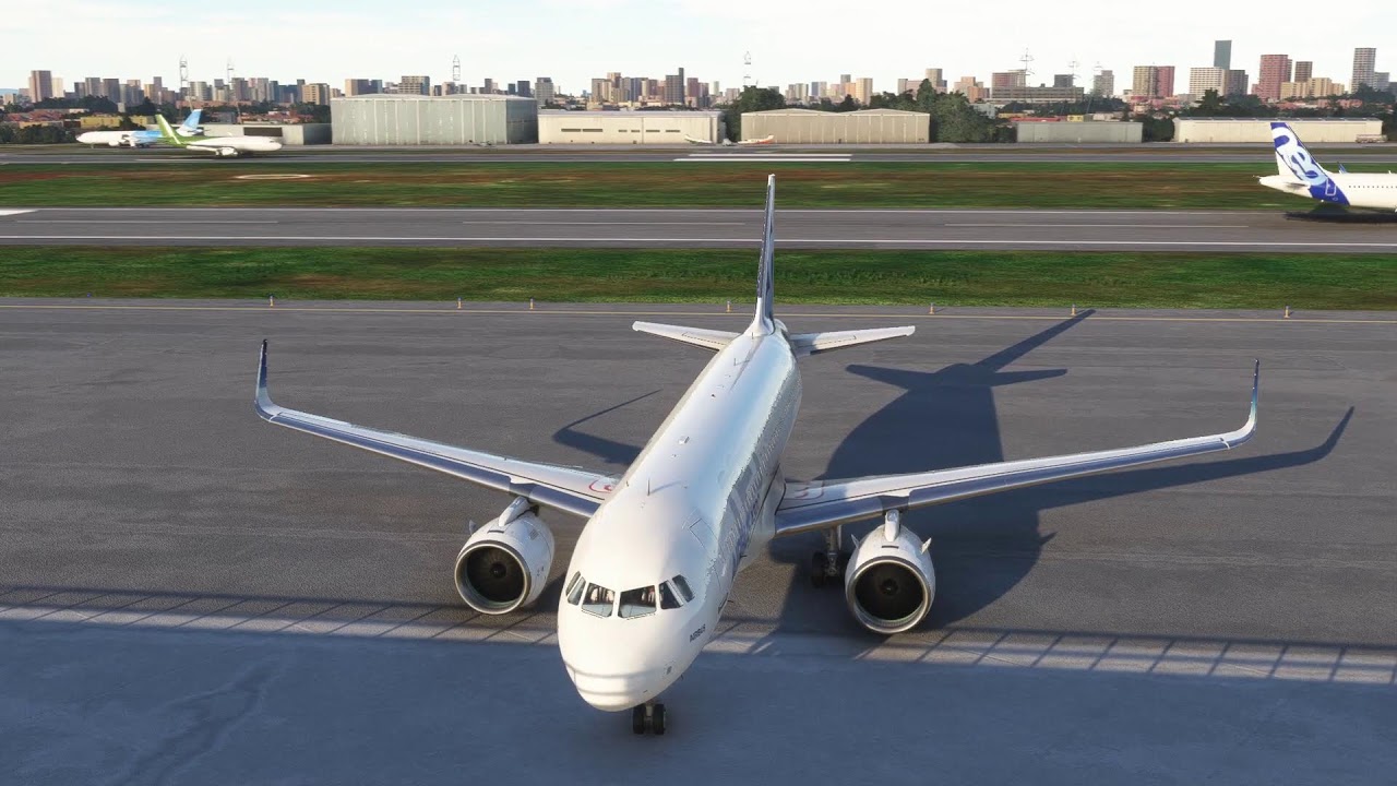 teste  microsoft flight simulator  voo ponte aérea