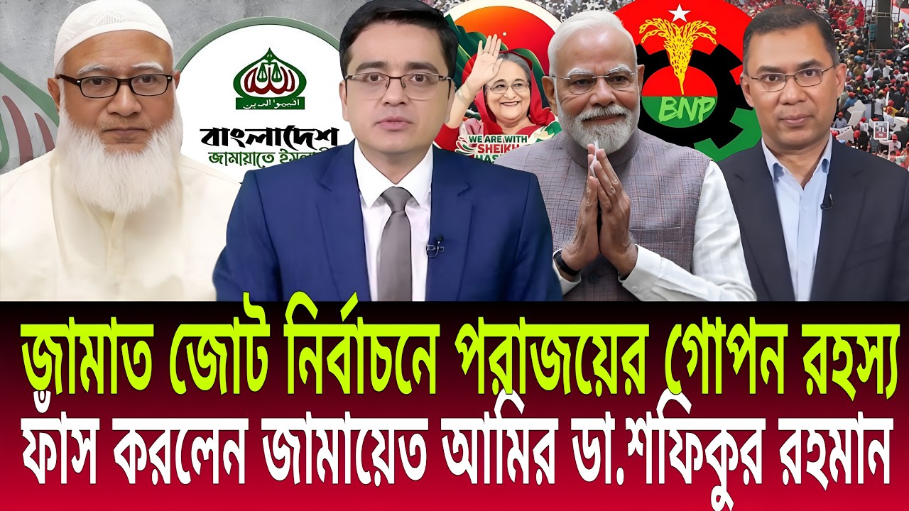 জামাত জোট নির্বাচনে পরাজয়ের গোপন রহস্য ফাঁস করলেন জামায়েত আমির ডা. শফিকুর রহমান | Daily Bulletins