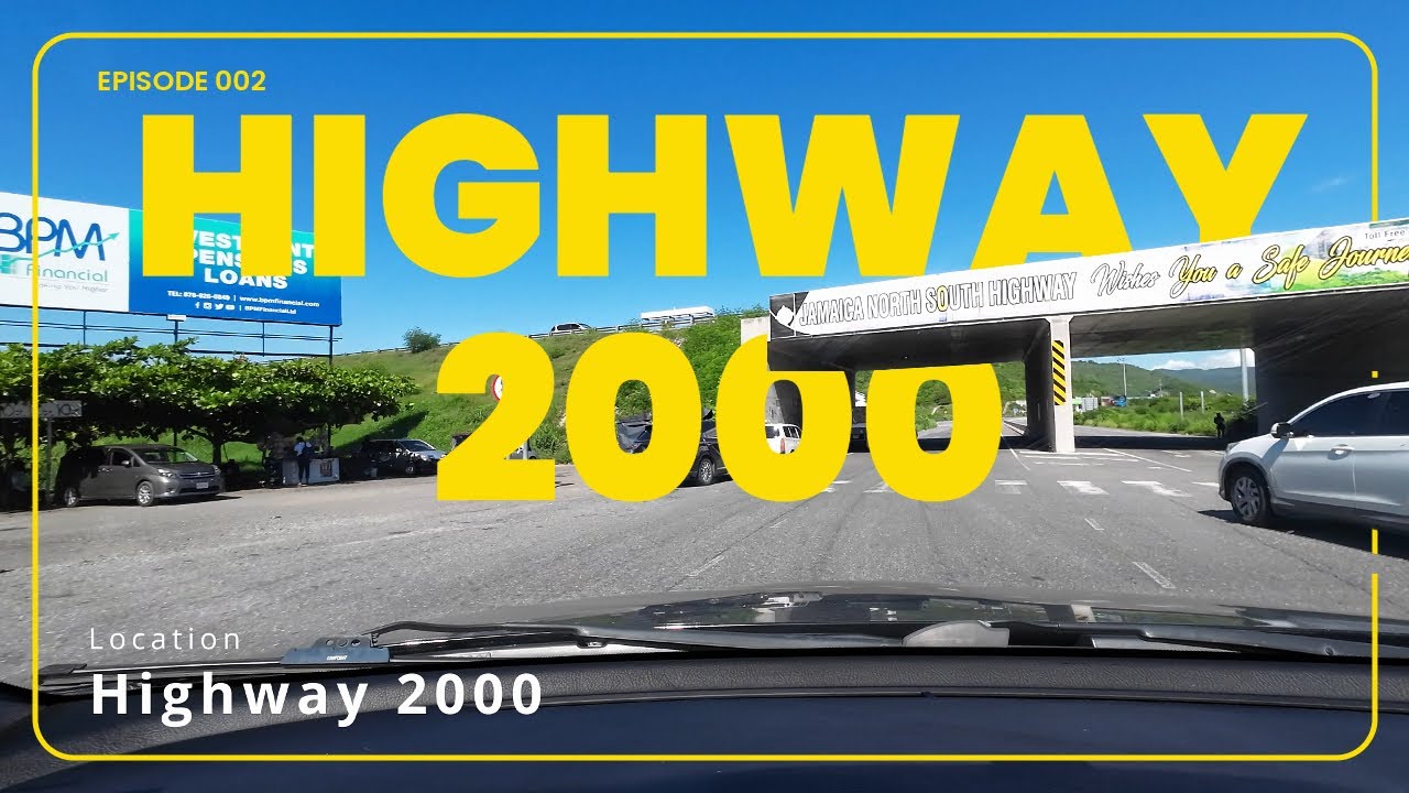 Relaxing Drive from Kingston to Runaway Bay, St. Ann in Jamaica on Highway 2000 | 4K