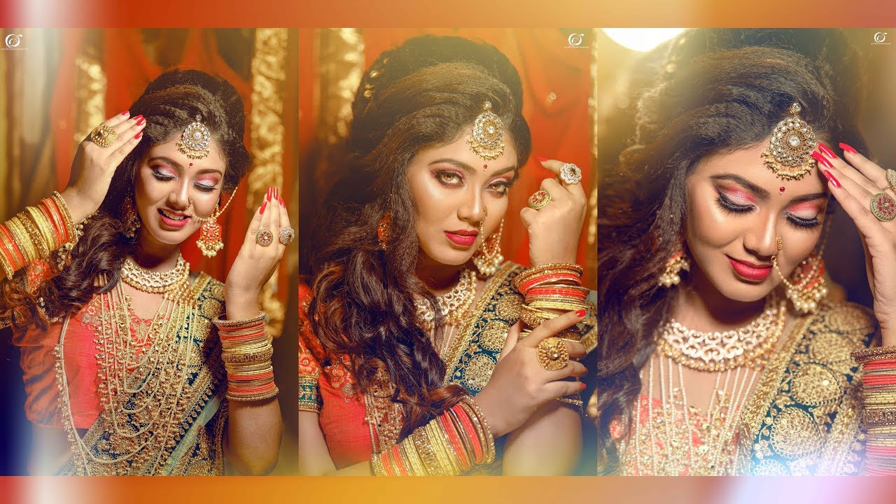 Indian Bridal Makeover with Airbrush | Makeup Artist Pinkey Chakraborty | Photographer LOukik Das |