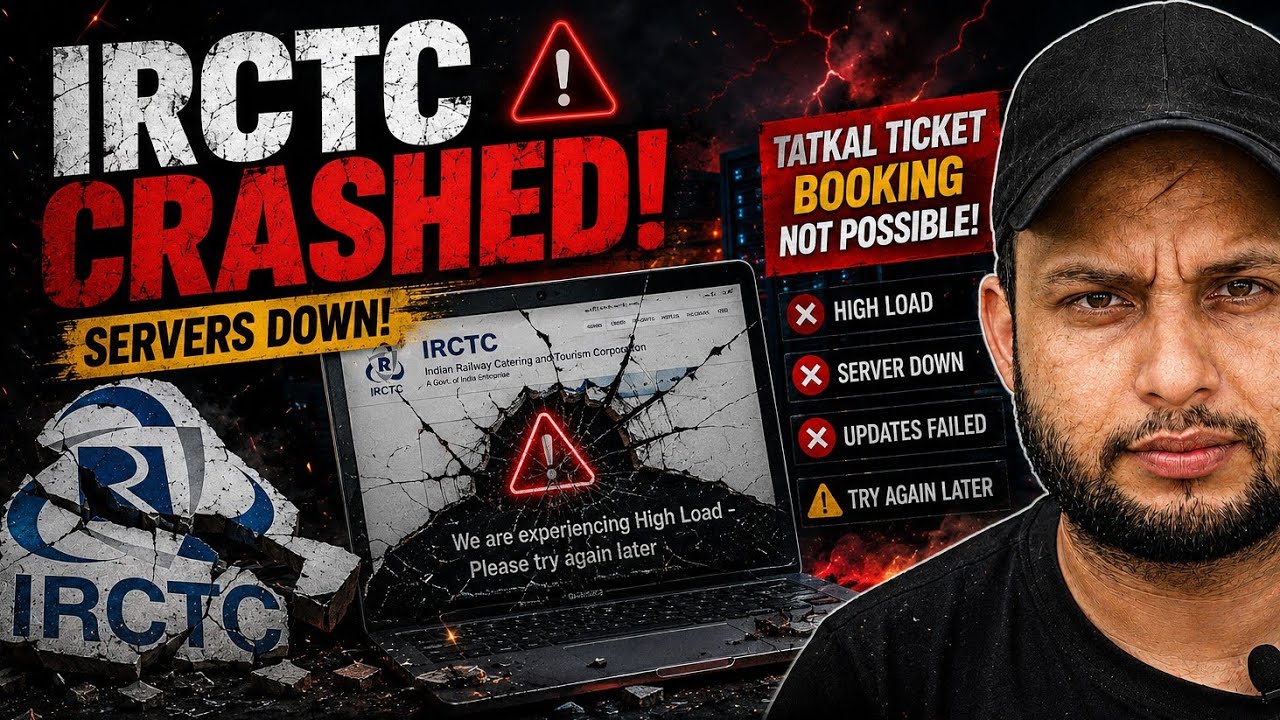 Irctc High Loading Problem solution✅ मिल गई वजह,इस लिए नहीं निकाल पा रहे Tatkal Ticket। irctc Error