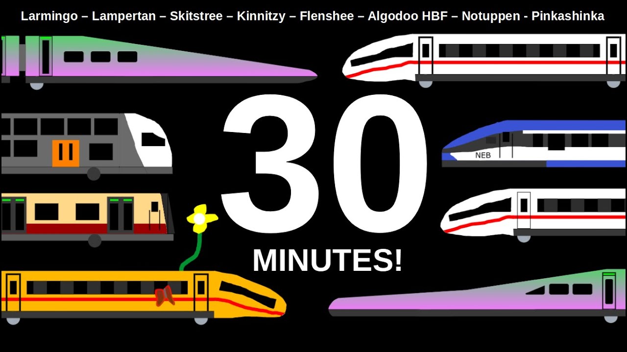 30 Minutes Of Trains Between Pinkashinka And Larmingo! (With The Mingo Train 700!)