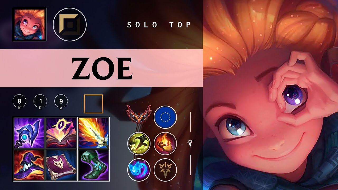 Zoe Top vs Qiyana - EUW Grandmaster Patch 26.02