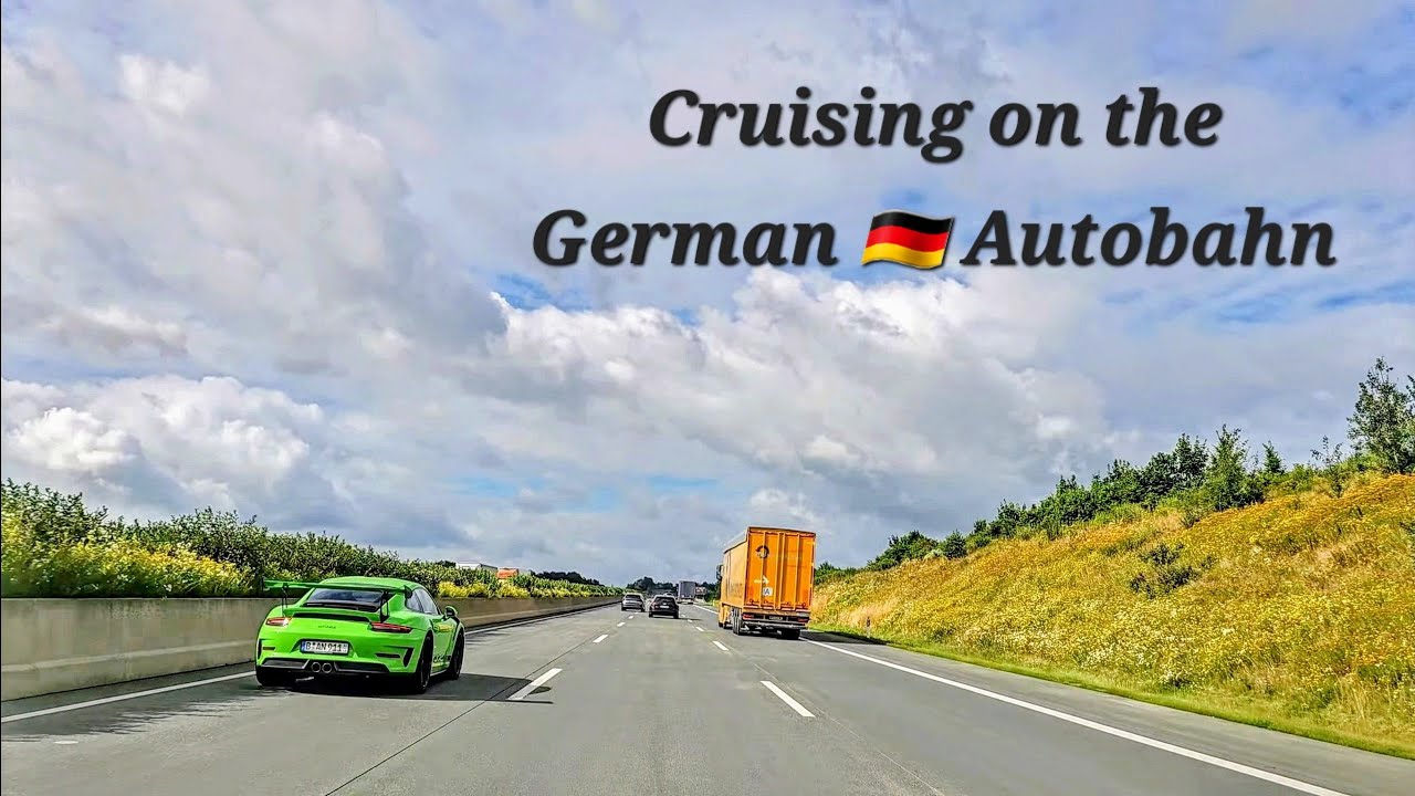 Driving in Germany Autobahn (A9) Leipzig to M&uuml;nchen