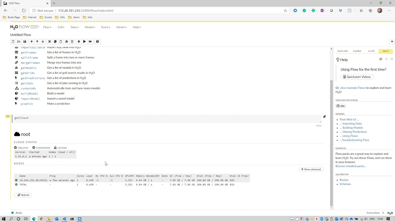 Installing H2O community on Mirantis K0s with K3ai