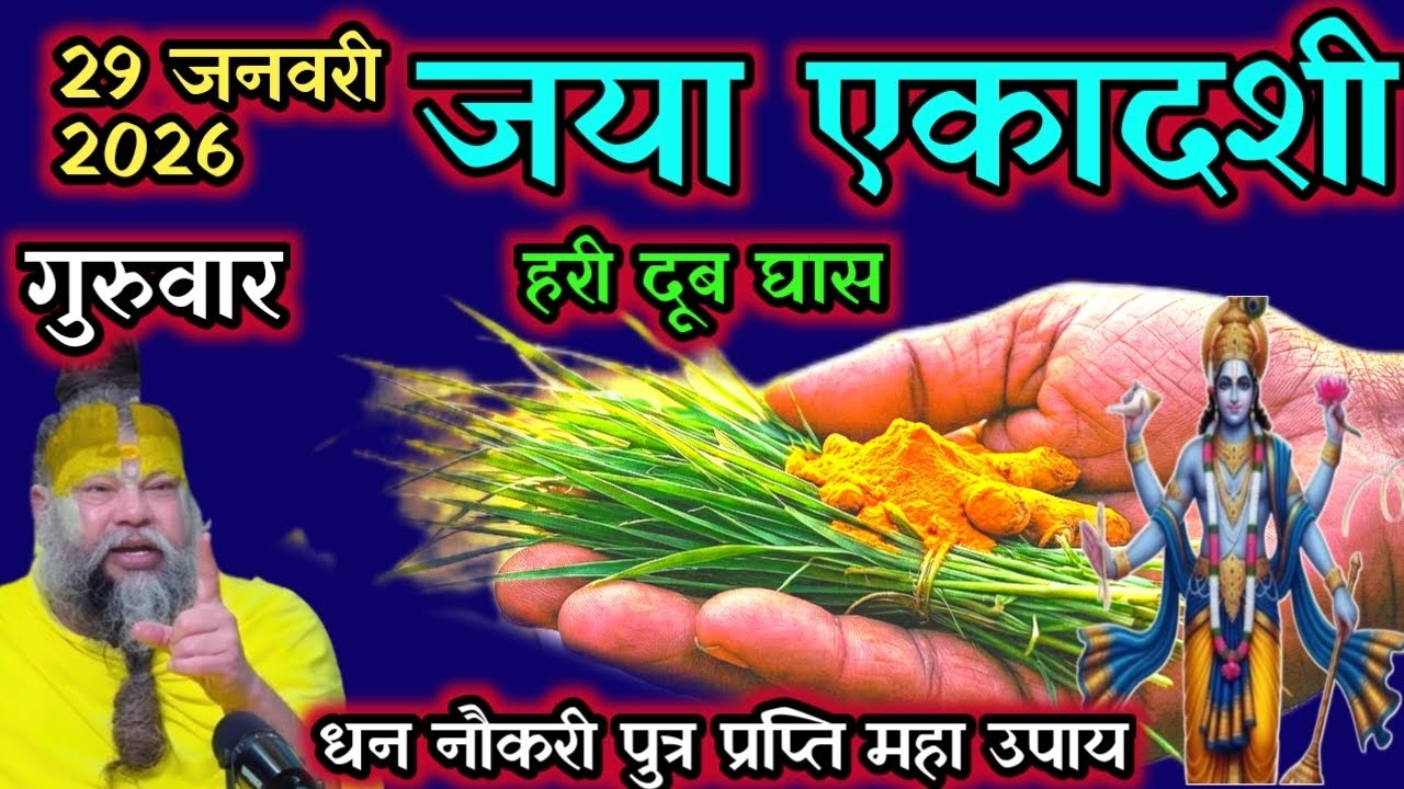 29 जनवरी जया एकादशी के दिन हरी दूब घास का उपाय 24 घंटे में मनोकामना पूर्ण घर की गरीबी दूर