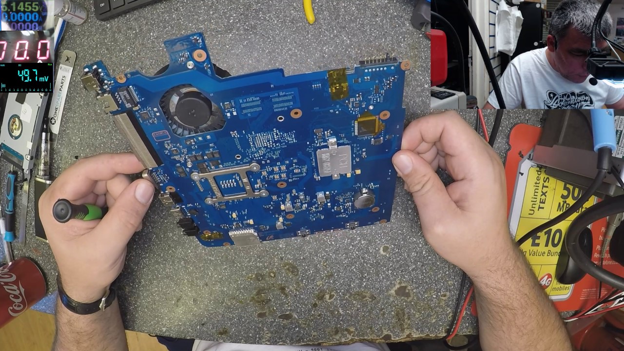 Samsung NP-300E laptop, motherboard repair