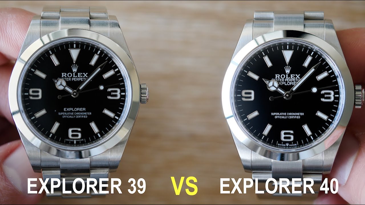 [4K] Rolex Explorer 39 vs Explorer 40 Hands-on; Differences Beyond The Obvious | Hafiz J Mehmood