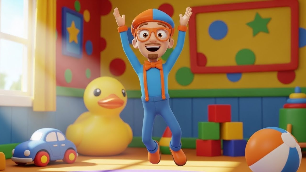Blippi Tropeçou Enquanto Contava Maçãs | Canções Infantis e Rimas para Crianças