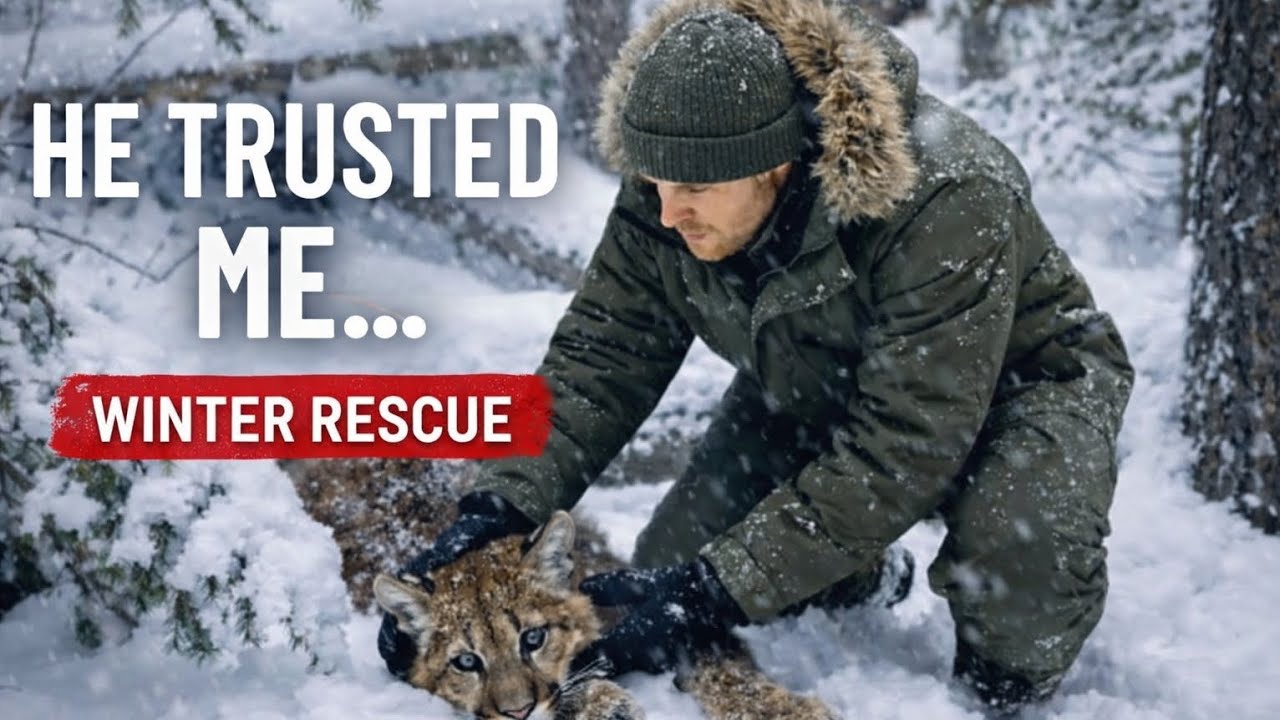 Mountain Lion Rescue in a Snowstorm | Emotional Wildlife Story