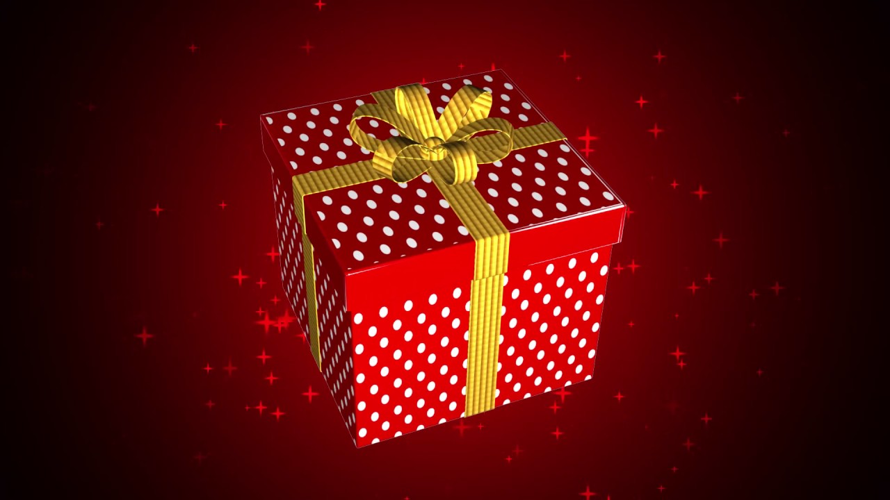Animated Gift Box Video Background