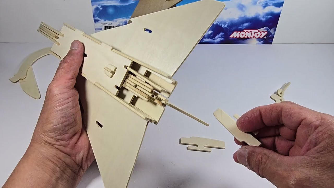 F 30 AIRCRAFT 3D WOODEN PUZZLE @Fun-Toys_ASMR07