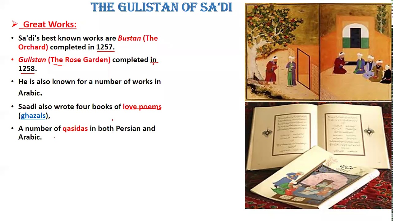 The Gulistan of Saadi (Biography & Summary) Lec-1 | English | FSc_ICS_I.Com F.A-I l Ujala Fatima l