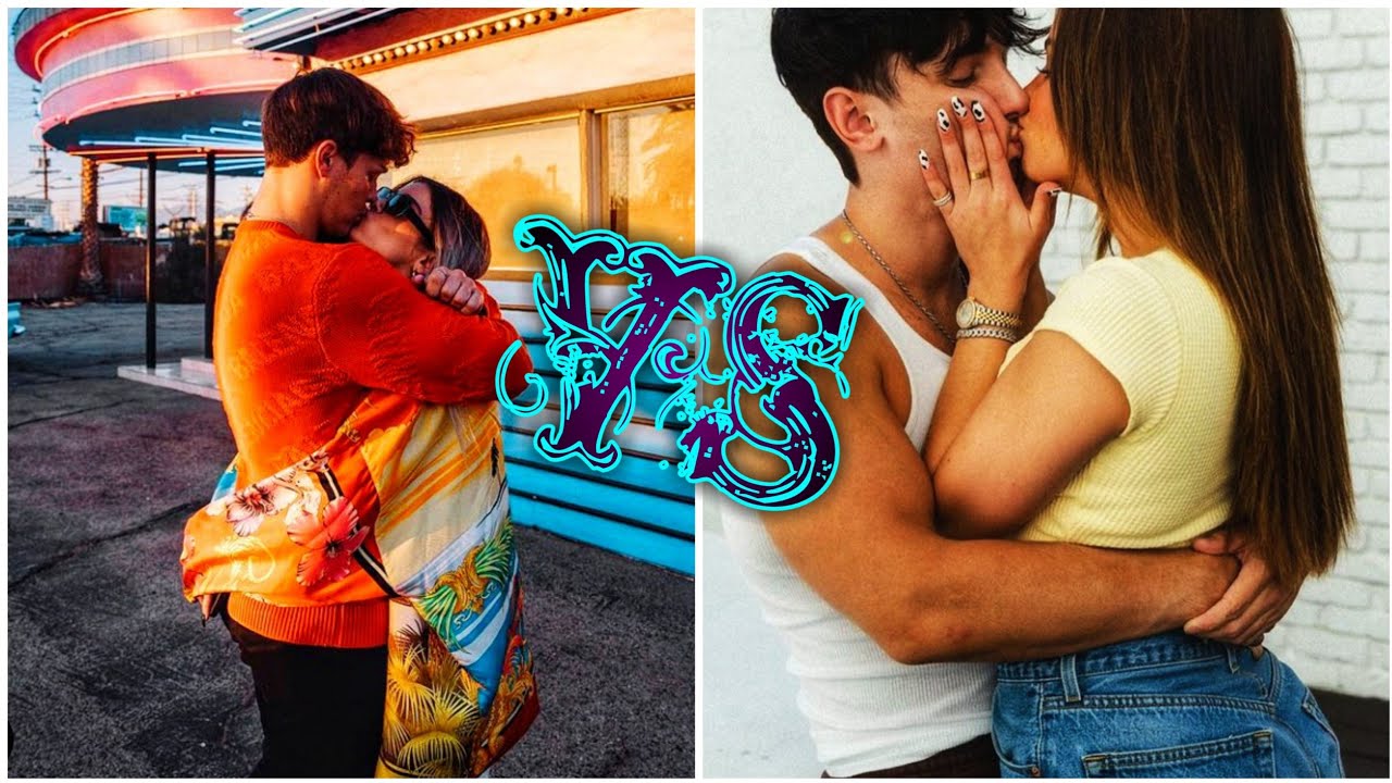 Dixie D'amelio & Noah Beck VS AddisonRe & Bryce Hall Best Couple Goals Tiktok Compilation