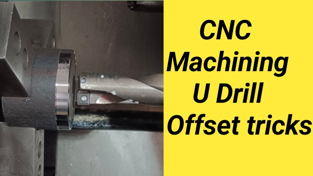 cnc u drill offset tricks || offset in cnc machine || new video || udrill offset tricks || video