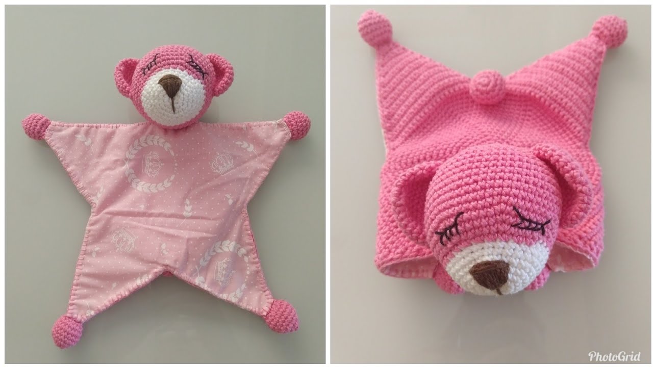 Manta de apêgo (naninha) de crochê para bebê Parte 1
