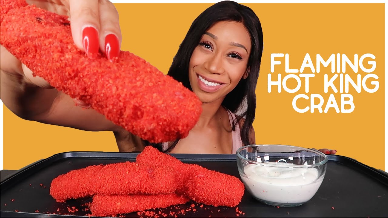 HOT CHEETO KING CRAB LEGS WITH RANCH MUKBANG